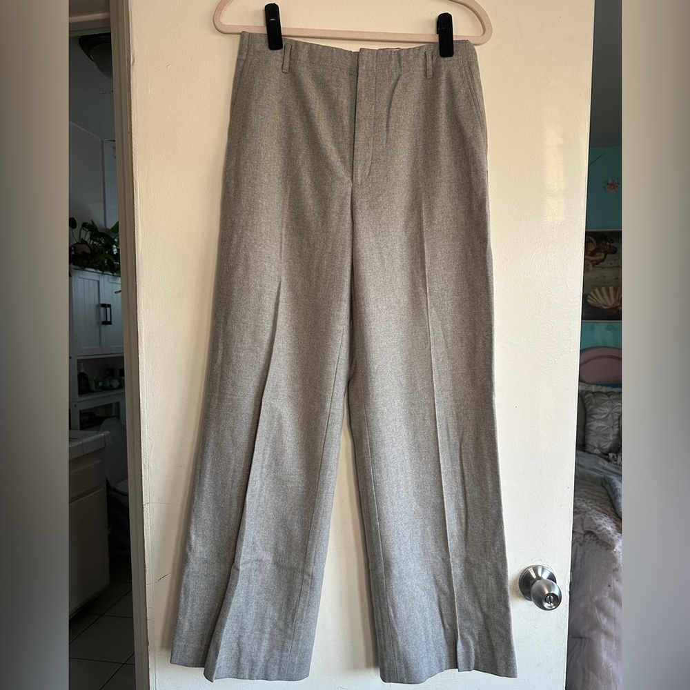Banana Republic Women's Gray Wide-Leg Pants